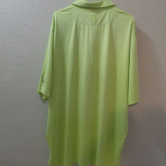 FootJoy Ryder Cup Alpine Kirkbrae Men’s Golf Polo Shirt Neon Green Size 2XL - Picture 4 of 5